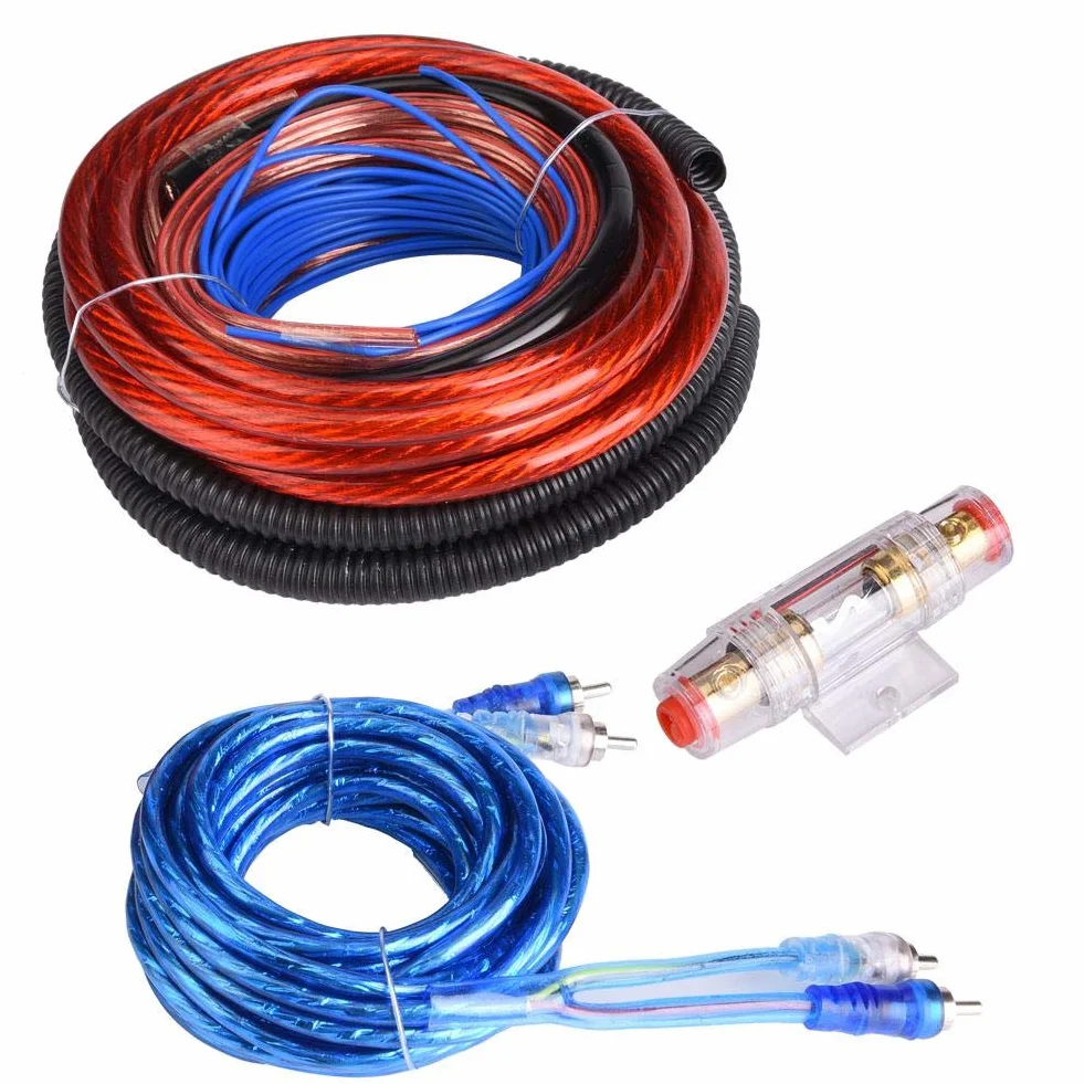 4 Guage 2800W Car Audio Subwoofer Verstärker Lautsprecher Installation Kabel Kabel Kit Sicherungsanzug Universal für die meisten Autos
