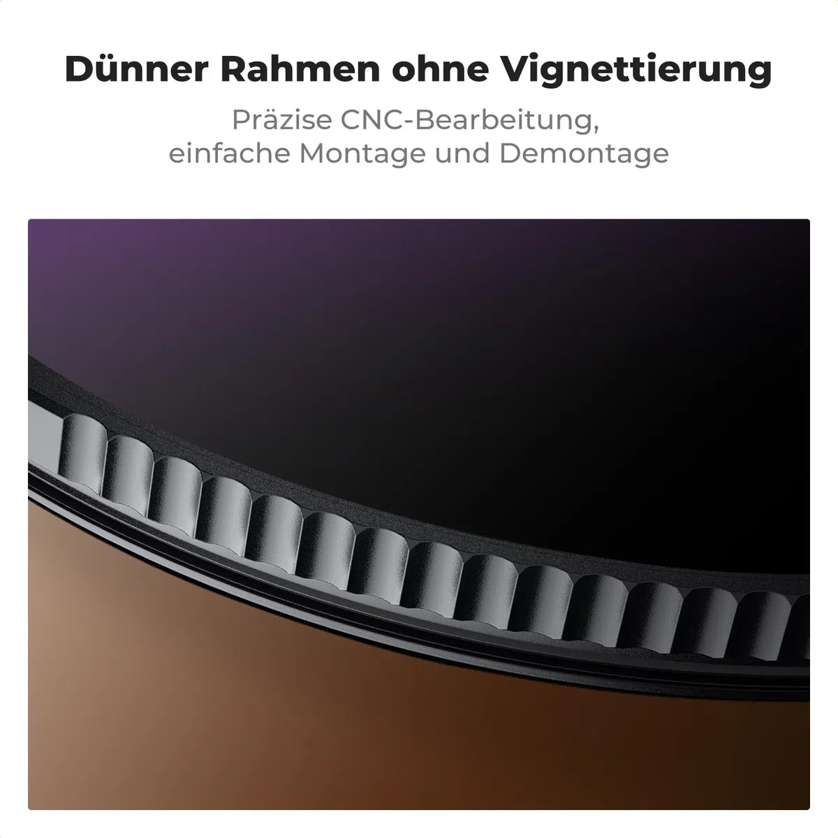 K&F Concept 77mm ND100000 Sonnenfinsternisfilter Fester ND Filter Graufilter für Himmelsereignisfotografie (20 Blendenstufen) Nano-Xcel