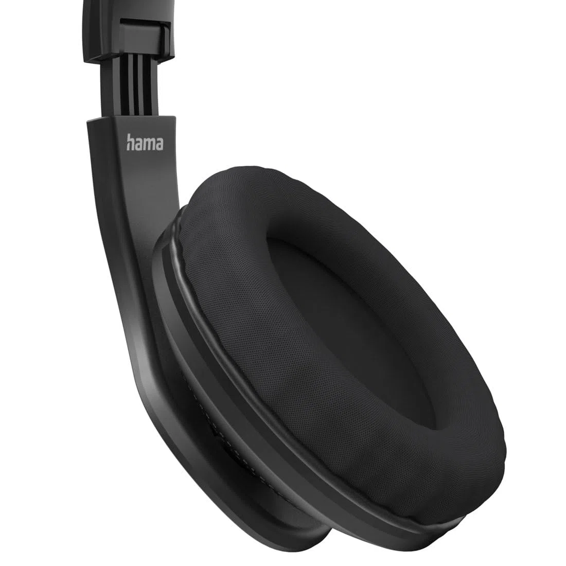 Hama USB Headset, Over Ear Kopfhörer mit Mikrofon (PC Headset mit Lautstärkeregler und verstellbarem Mikro, USB-A-Stecker, 2m langes Kabel, für Videokonferenzen, Homeoffice, eLearning) schwarz