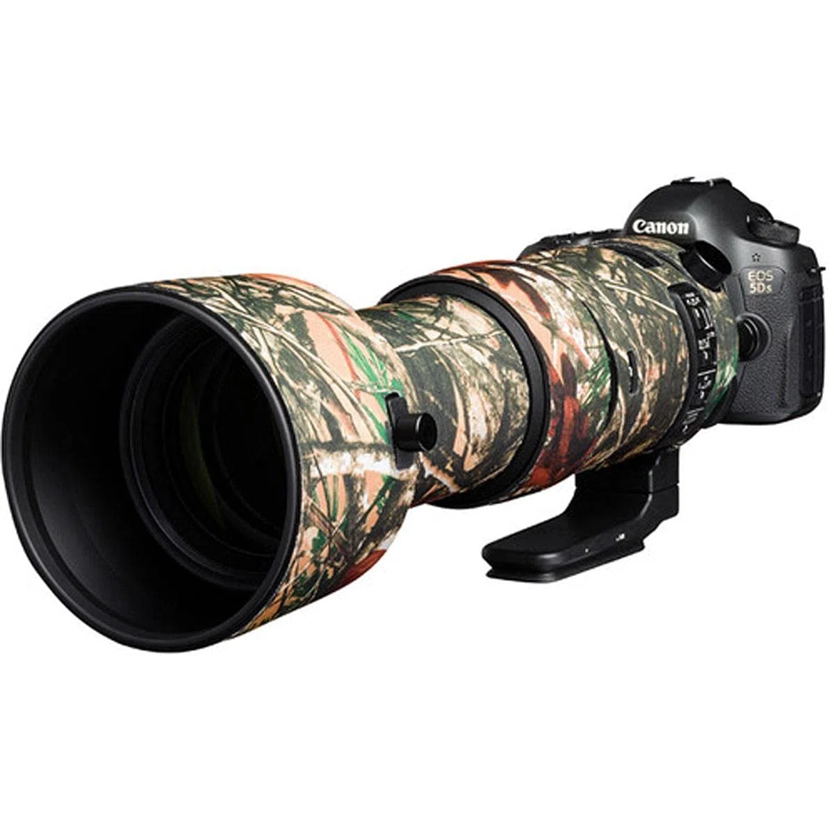easyCover - Lens Protection Camouflage Cover - Objektivschutz - Schutz für Ihr Kameraobjektiv - Sigma 60-600mm F4.5-6.3 DG OS HSM | S - Wald Camouflage