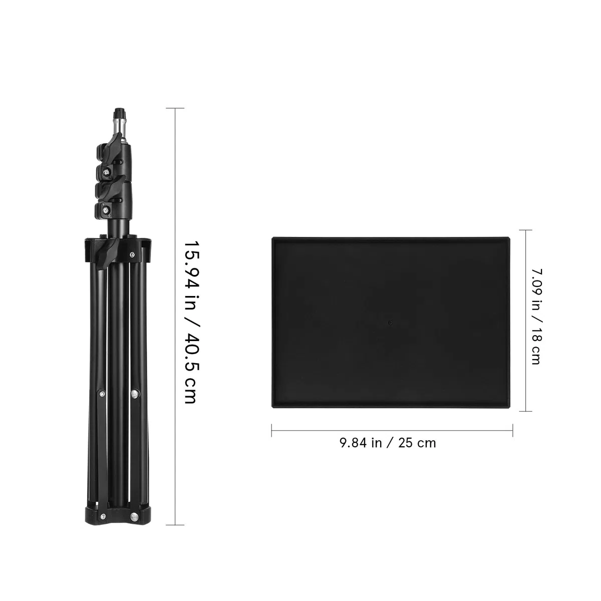 Hemobllo Beamer Ständer Höhenverstellbar 40-110 cm, Tragbares Projektor Stativ mit Ablage, Multifunktionaler Laptop Ständer Bodenständer für Heimkino, Büro und DJ Pult, 1/4 Zoll Schraube