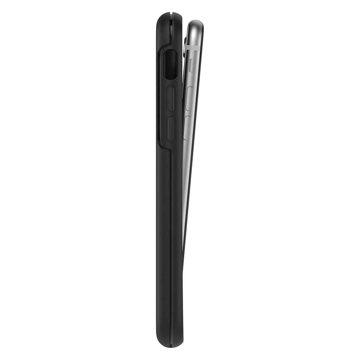 OtterBox Symmetry Hülle für iPhone 7/8/SE 2. gen/SE 3. gen, stoßfest, sturzsicher, schützende dünne Hülle, 3x getestet nach Militärstandard, Schwarz, Keine Einzelhandelsverpackung
