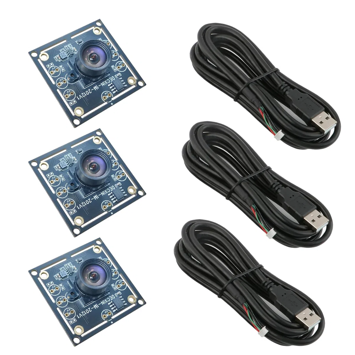 OV9732 Kameramodul,3 STK 100-Grad-Kameramodul, Höchste Auflösung 1280 X 720, 30 Fps, Gesichtserkennung Bilderfassung Kabel USB2.0 für autodarts Dart Kamerasystem
