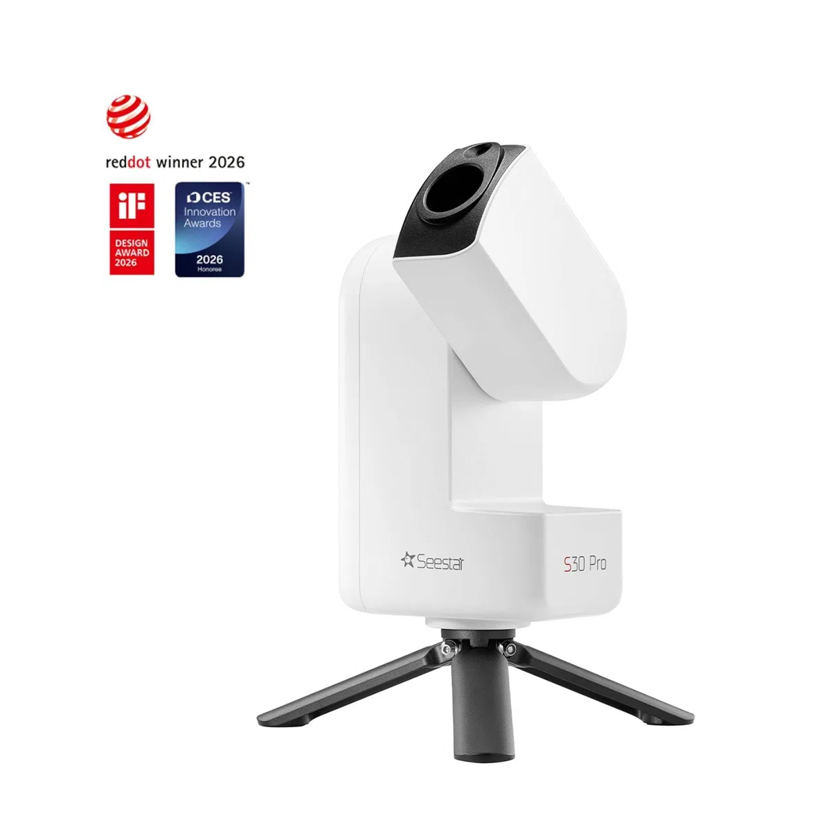 ZWO Seestar S30 Pro Smart Teleskop, 4K Dual Kamera Astrofotografie Teleskop mit Auto Tracking & GoTo, App-gesteuert, One-Tap Capture & Processing für Milchstraße, Deep Sky und Weitfeld-Bildgebung