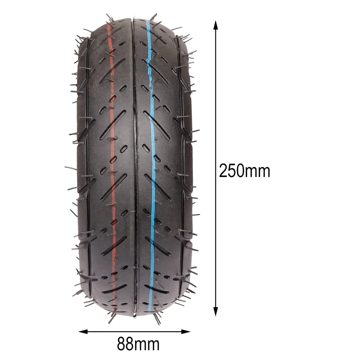 1x Reifen + 1x Schlauch (Größe 10x3.50-4) für Mach1 Benzin & Elektro Scooter