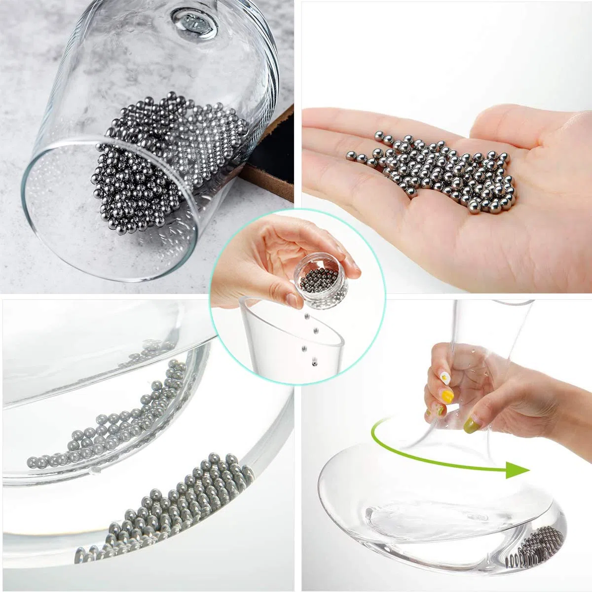 Reinigungsbürste Dekanter Bowl, Reinigung Vasen Karaffe Glasgefäße, Dekantier Glasreinigungsbürsten für die Reinigung schwer erreichbarer Bereiche wie Wein Champagnergläser Babiesflaschen