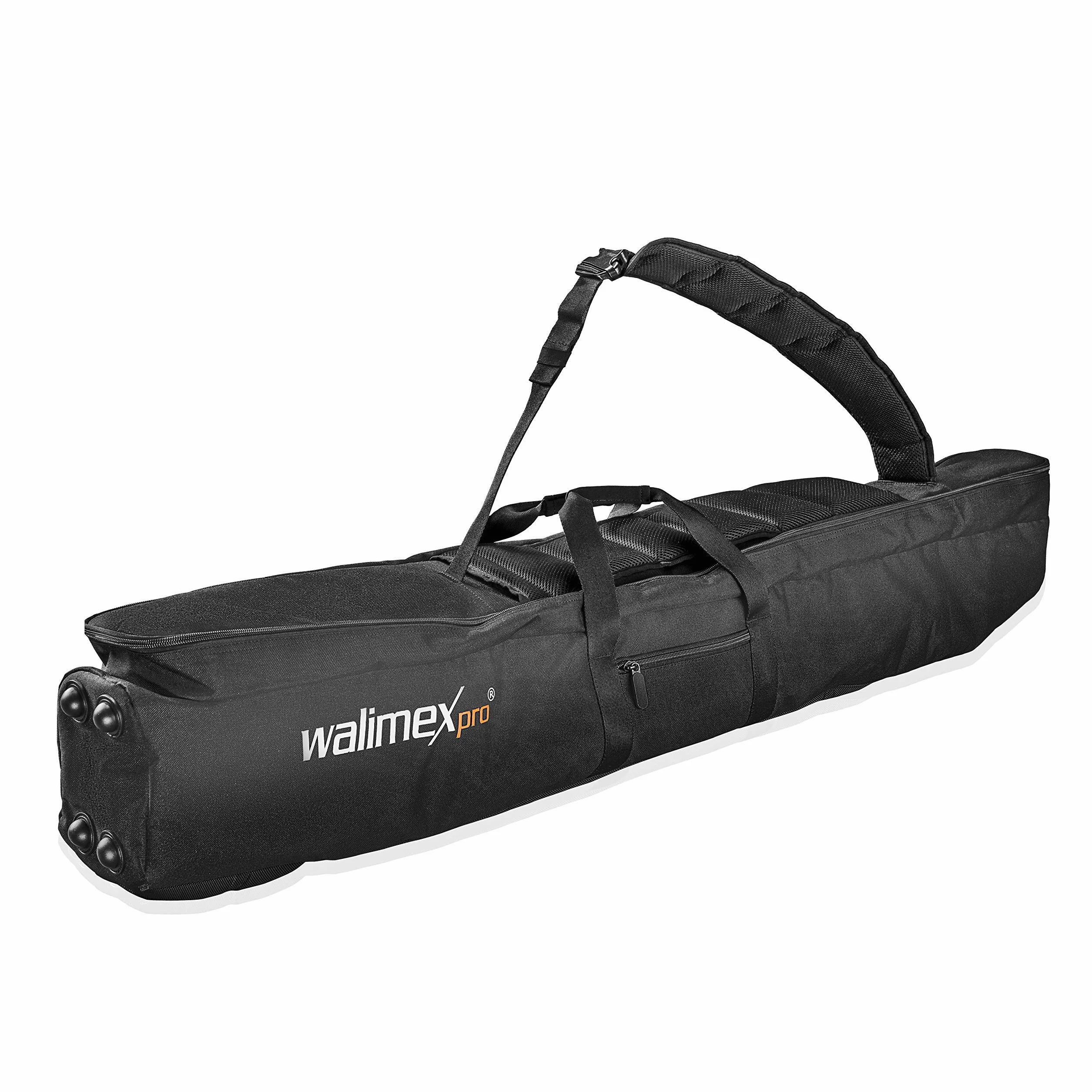 Walimex Pro Guardian Studiotasche – 1100 x 220 x 220 mm – Tasche für Foto Equipment – mit Trenner, Polsterung, Gurt und Reißverschlüssen – Perfekter Schutz für Studioblitze und Kameras