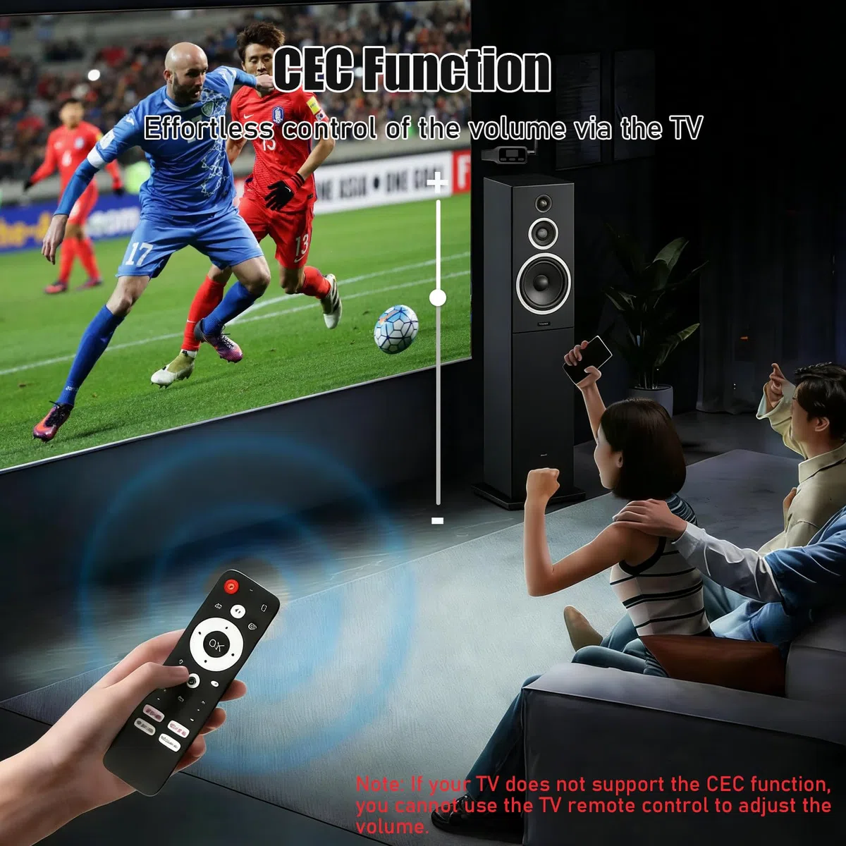 Tendak HDMI ARC auf Bluetooth Transmitter, ARC TV Audio Adapter für Kabellose Kopfhörer & Lautsprecher, HDMI ARC Audio Extractor Unterstützung Simultane Dual Device Pairing, CEC Volume Control