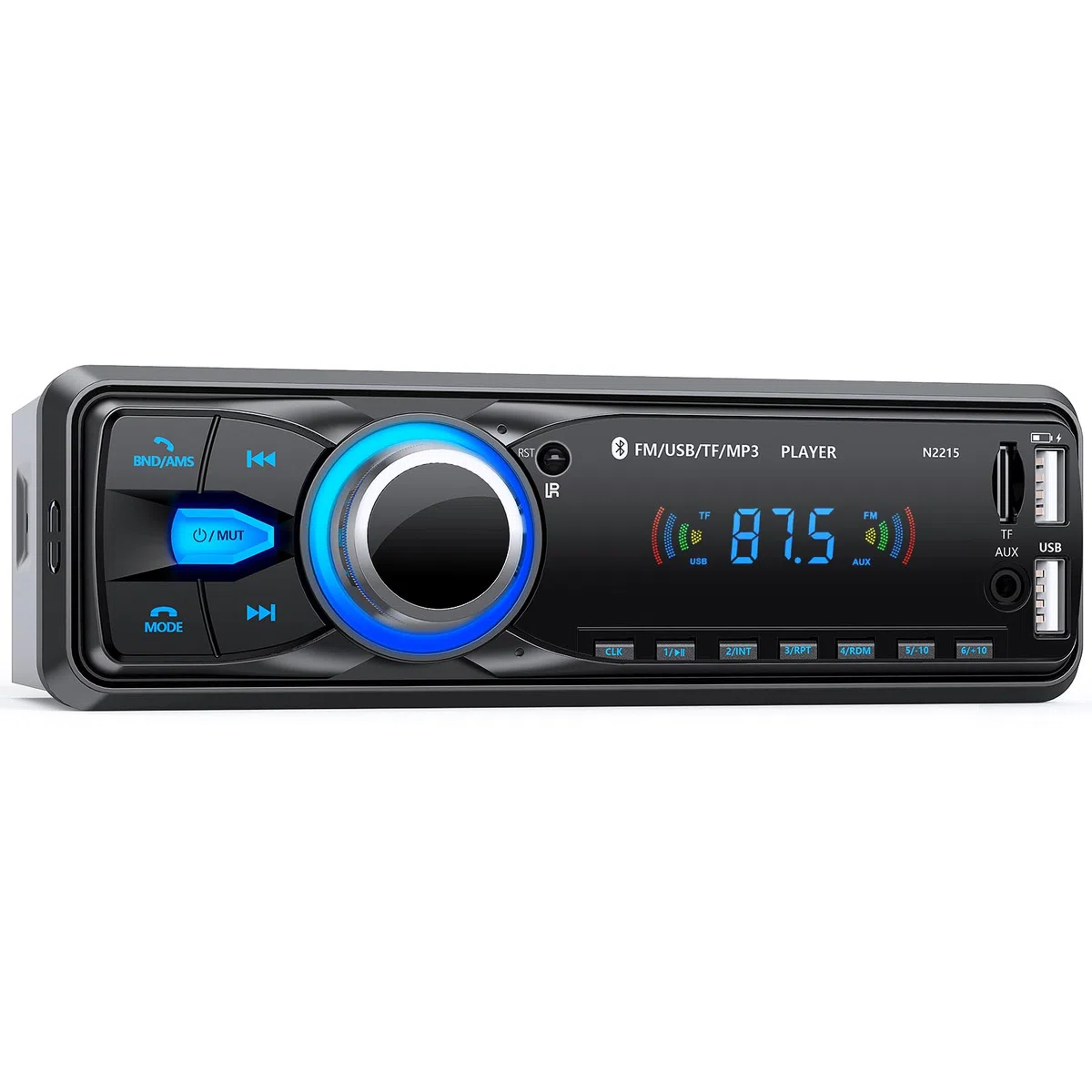 Autoradio Bluetooth,CENXINY Auto Radio Bluetooth 1Din Autoradio FM 2USB/AUX/SD Karte/MP3-Player Fernbedienung, Unterstützung für iOS/Android