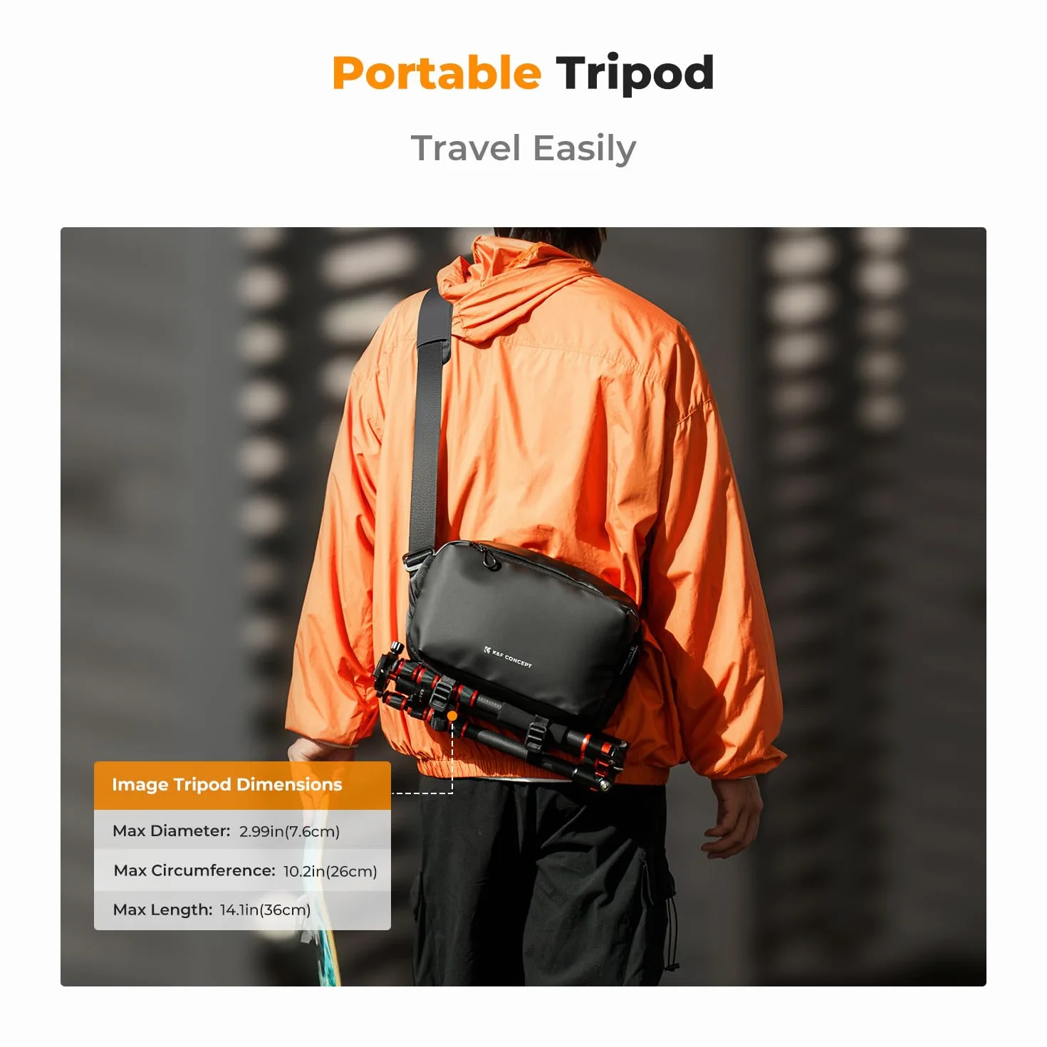 K&F CONCEPT Kamera-Rucksack, Schultertasche, quadratische Tasche, Taschen für Fotografen, Kamera-Rechteck-Hülle, kompatibel mit Canon/Nikon/Sony/DJI Mavic Drohnen-Rucksack