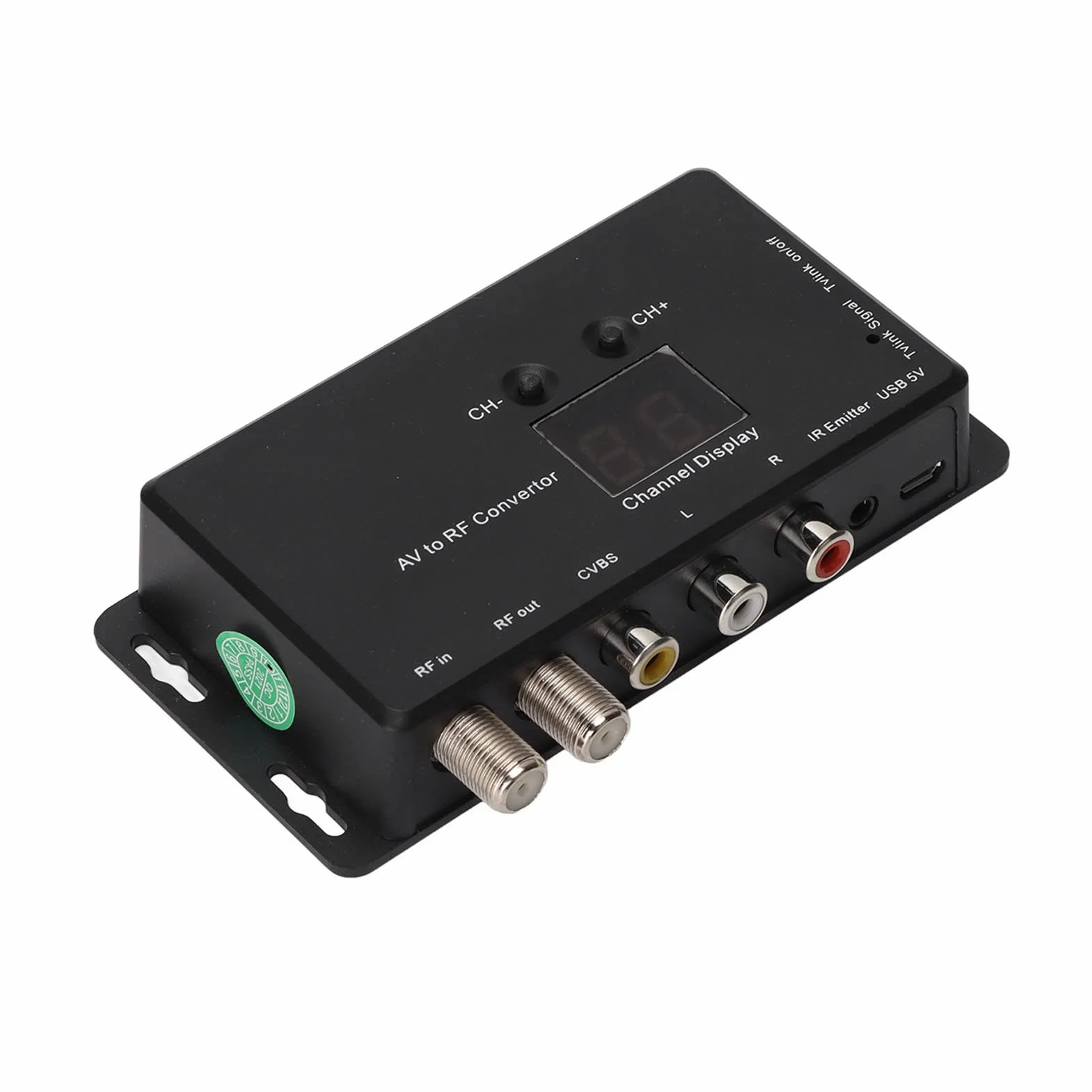UHF-Modulator - TV-LINK-Modulator, PAL NTSC AV-zu-HF-TV-Verteilungsmodulatoren, -Innengewinde AV-Audio-Video-TV-Link-UHF-Konverter für HF-Ausgang von SLX / TV-Links