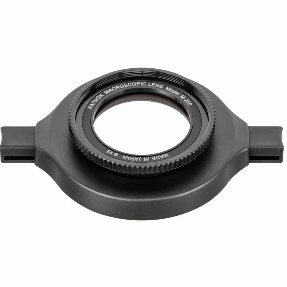 Raynox DCR-0250 Super Makro mit Universal-Schnappadapter, Schwarz