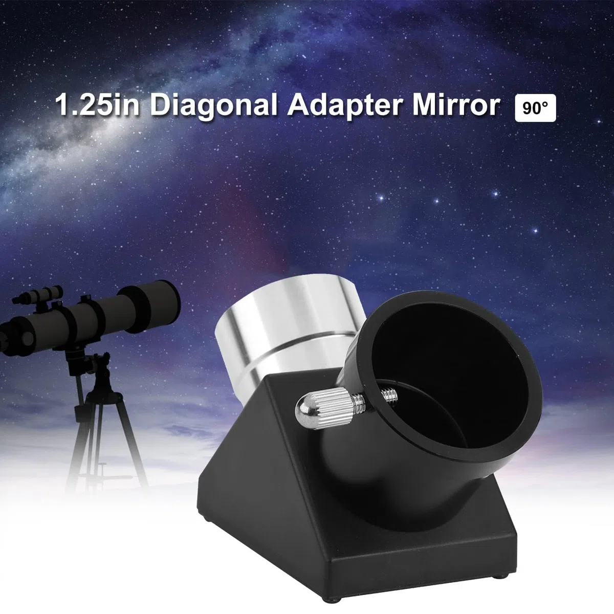 1,25 Zoll 90 Grad Dielektrischer Spiegel-Zenitspiegel, Vollständig aus Metall, Diagonaladapter, Umgekehrtes Bild, Prismenspiegel, Dielektrischer Spiegel, Stern-Zenitspiegel Für Astronomische Visuelle