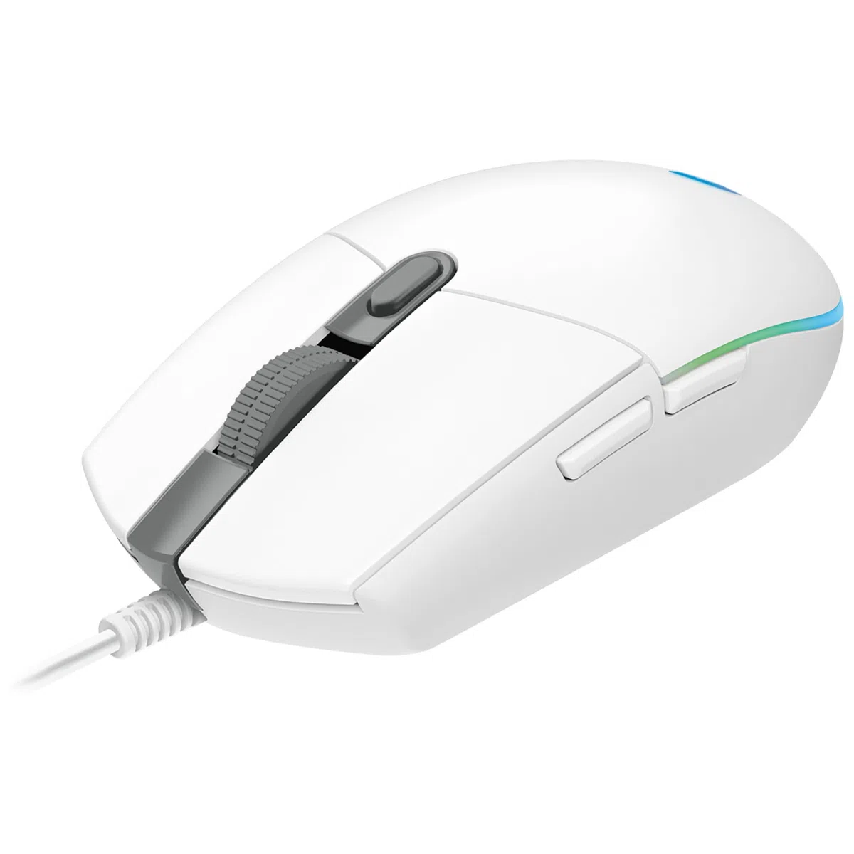 Logitech Gaming Mouse G102 LIGHTSYNC Maus für Rechtshänder, Optisch, 6 Tasten, kabelgebunden, USB, Weiß