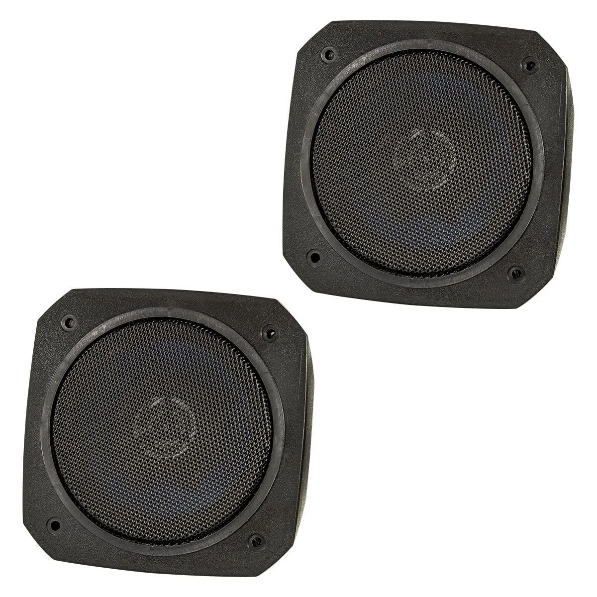 tomzz Audio 4000-010 Retro Look Aufbau Lautsprecher-Satz im Gehäuse DIN 100mm Lautsprecher 2-Wege Koaxial System 80 Watt