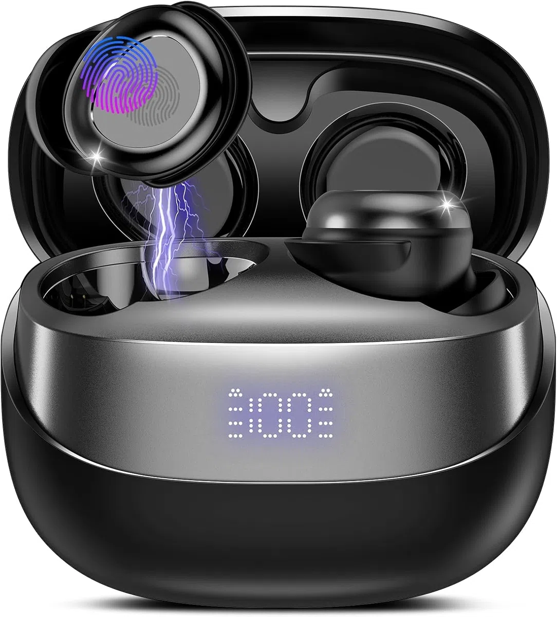 Schlafkopfhörer Bluetooth 5.4, 2026 Mini In Ear Kopfhörer Kabellos für Seitenschläfer, 47Std Spielzeit Sleep Earbuds mit LED-Anzeige, Passive Geräuschisolierung, HiFi Stereo Ohrhörer für Schlaf/Reise