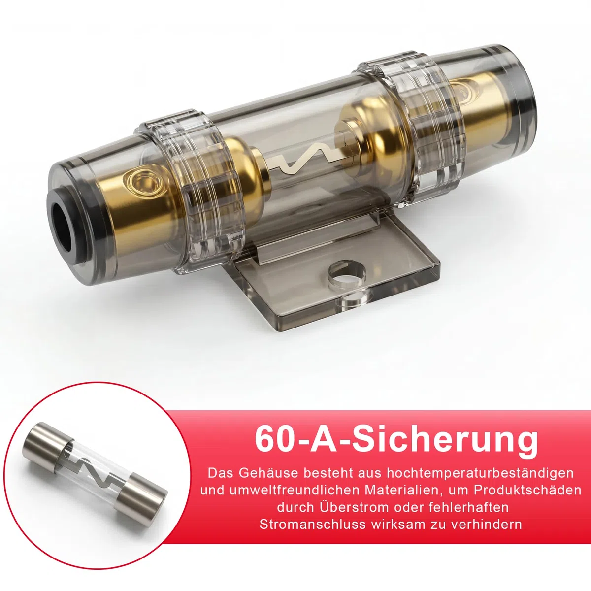 Subwoofer Kabel Set, 4GA 5M Verstärker Kabel Set, Car Audio Wire, Endstufen Anschluss, Auto Subwoofer Kabel