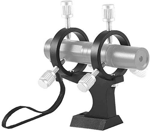 POFET Einstellbare Zeigersucher Zielfernrohr Halterung für Astronomisches Teleskop, Sucherfernrohr-Halterung, Aluminiumlegierung