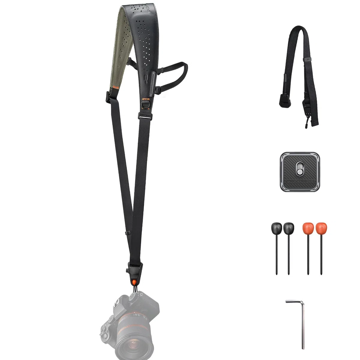 PGYTECH Kameragurt Camera Strap Pro, Kameraschultergurt Mit Abnehmbarem Achselgurt, Professionelles Kamerageschirr