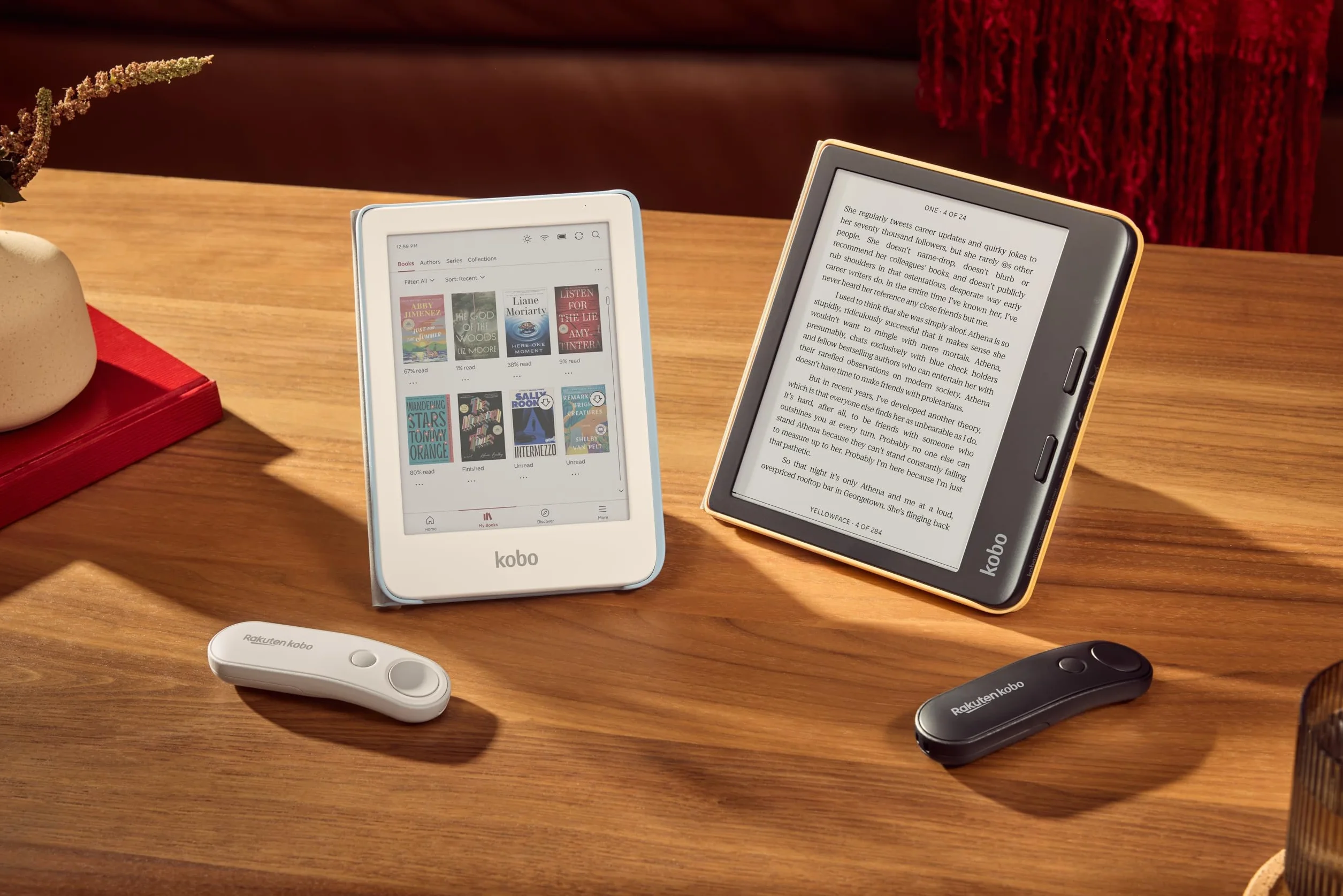 Kobo Fernbedienung, Seitenumkehrer, kompatibel mit Kobo eReadern, freihändiges Lesen, ergonomisch, Bluetooth-Verbindung, Schwarz