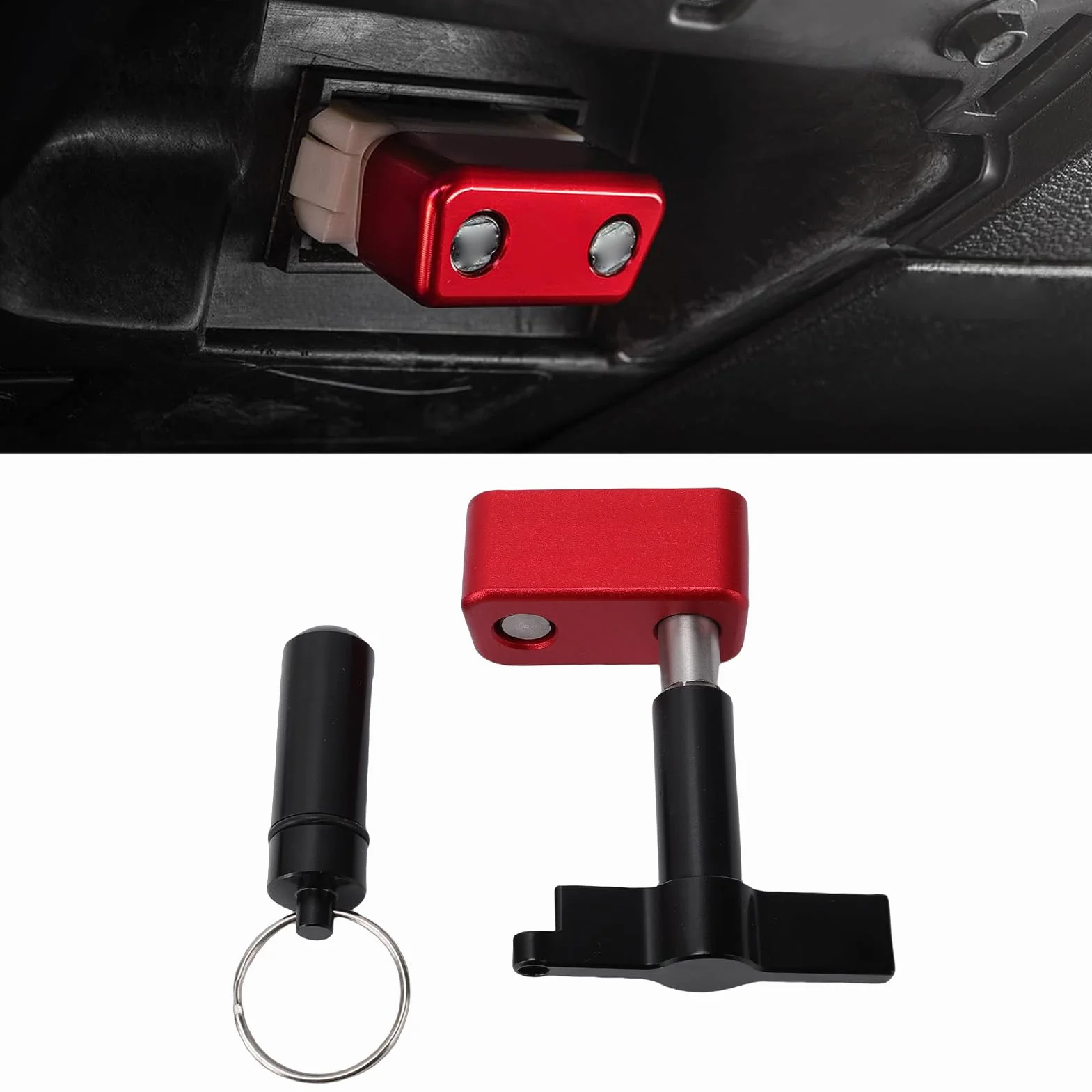 Luocute OBD2-Port-Sperre, Metall-OBD-Port-Diebstahlschutz mit Speziellem Entfernungswerkzeug, Elektrosystem-Werkzeuge, Diebstahlschutzzubehör für Autos, SUVs, LKWs