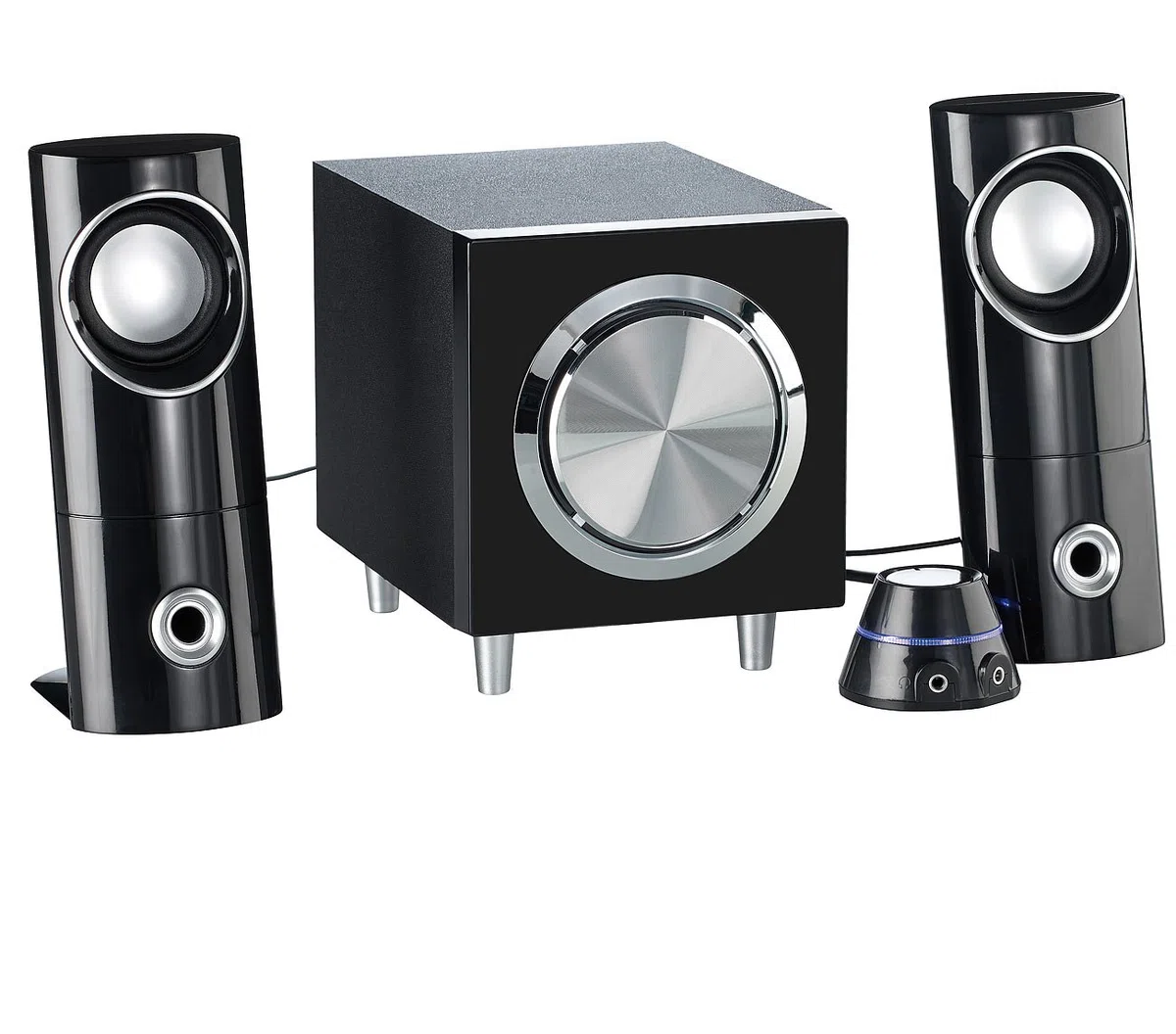 auvisio MSX-220 2.1 Multimedia Soundsystem 32 Watt Aktivbox PC Lautsprecher Subwoofer