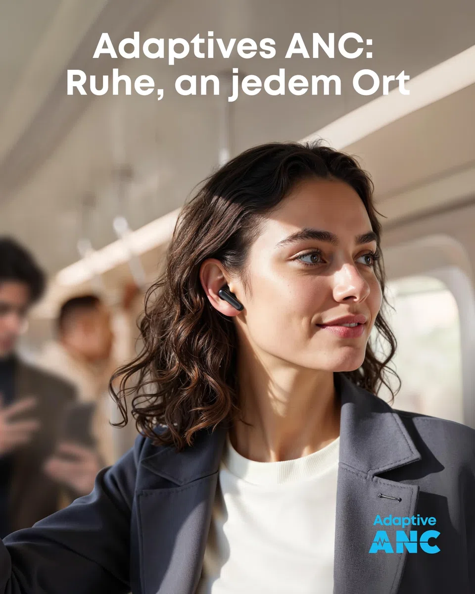 soundcore P41i by Anker, Adaptive Noise Cancelling In-Ear Kopfhörer mit Powerbank (integriertes USB-C Kabel) 192h Spielzeit, Immersiver Sound, Klare KI-Anrufe mit 6 Mikros, IPX5, Bluetooth 5.3