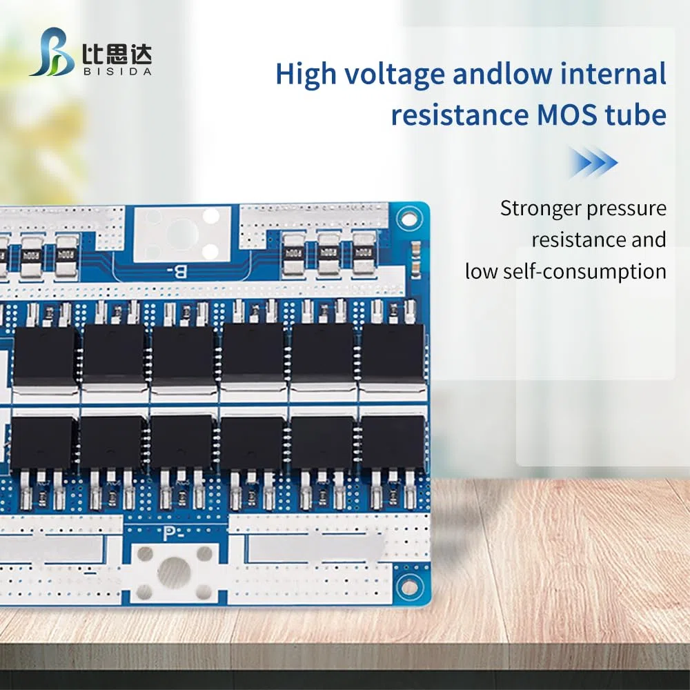 BMS 20S 72V 50A Lithium-PCB-Schutzplatine mit Balancerleitung und NTC, gemeinsamem Anschluss, zehn Schutzfunktionen, Lithium-Ionen-Batteriemanagementsystem, Li-Ion BMS