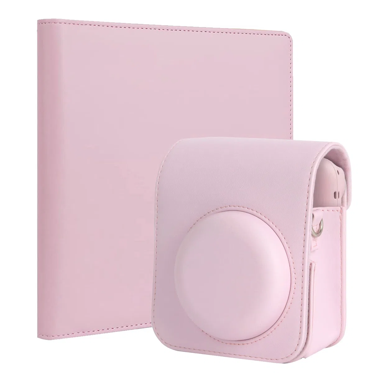 Tasche Hülle mit 256 Taschen Fotoalbum für für Fujifilm Instax Mini 12 Sofortbildkamera (Rosa)