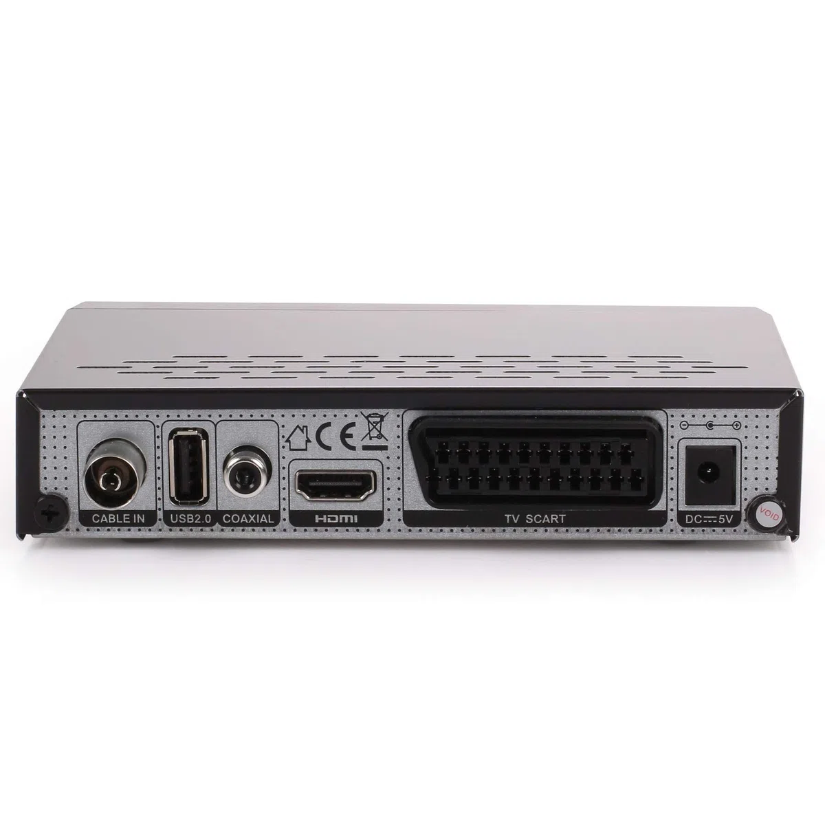 Ankaro DCR 3000 Plus digitaler 1080p Full HD Kabel-Receiver für Kabelfernsehen (HDTV, DVB-C/C2, HDMI, Scart, Coaxial, Mediaplayer, USB) automatische Installation–schwarz