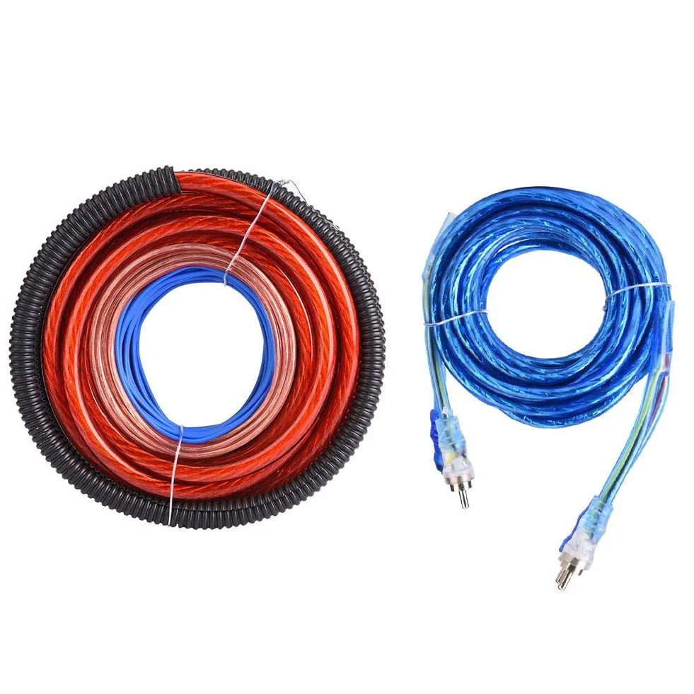 4 Guage 2800W Car Audio Subwoofer Verstärker Lautsprecher Installation Kabel Kabel Kit Sicherungsanzug Universal für die meisten Autos