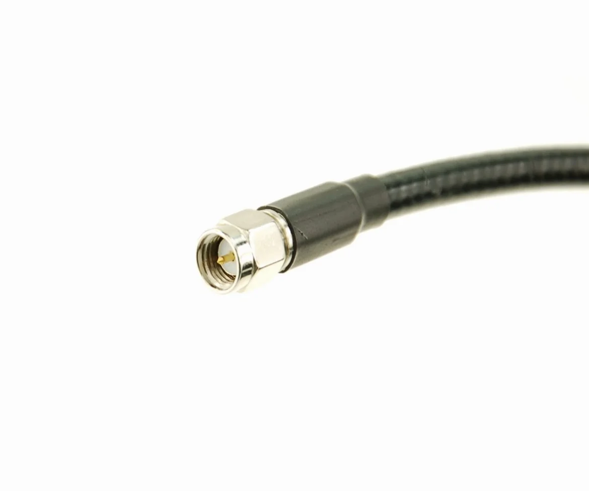 Breitband Antenne für 4G LTE, 3G, UMTS, 2G, GSM, Bluetooth, WLAN, SMA/M Stecker, Rundstrahl Stationsantenne für den Innenbereich zur Wandmontage, 5 m Kabellänge
