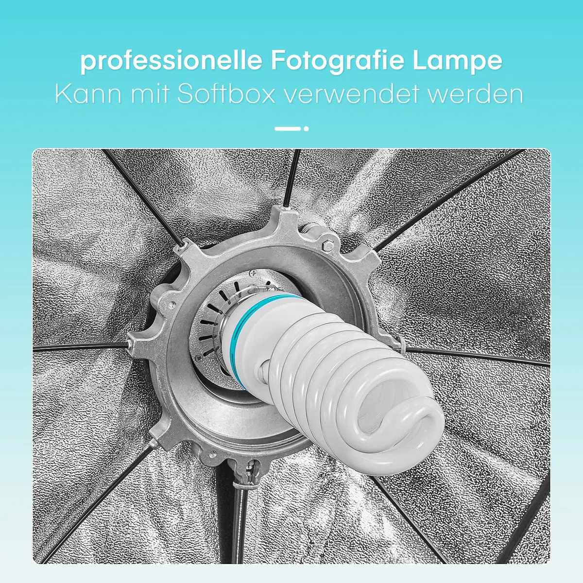 2 x 135W Spiral-Tageslichtlampe Fotolampe Fotoleuchte, 5500K, E27 Fassung Energiesparlampe Studioleuchte für Softbox Fotografie im Fotostudio