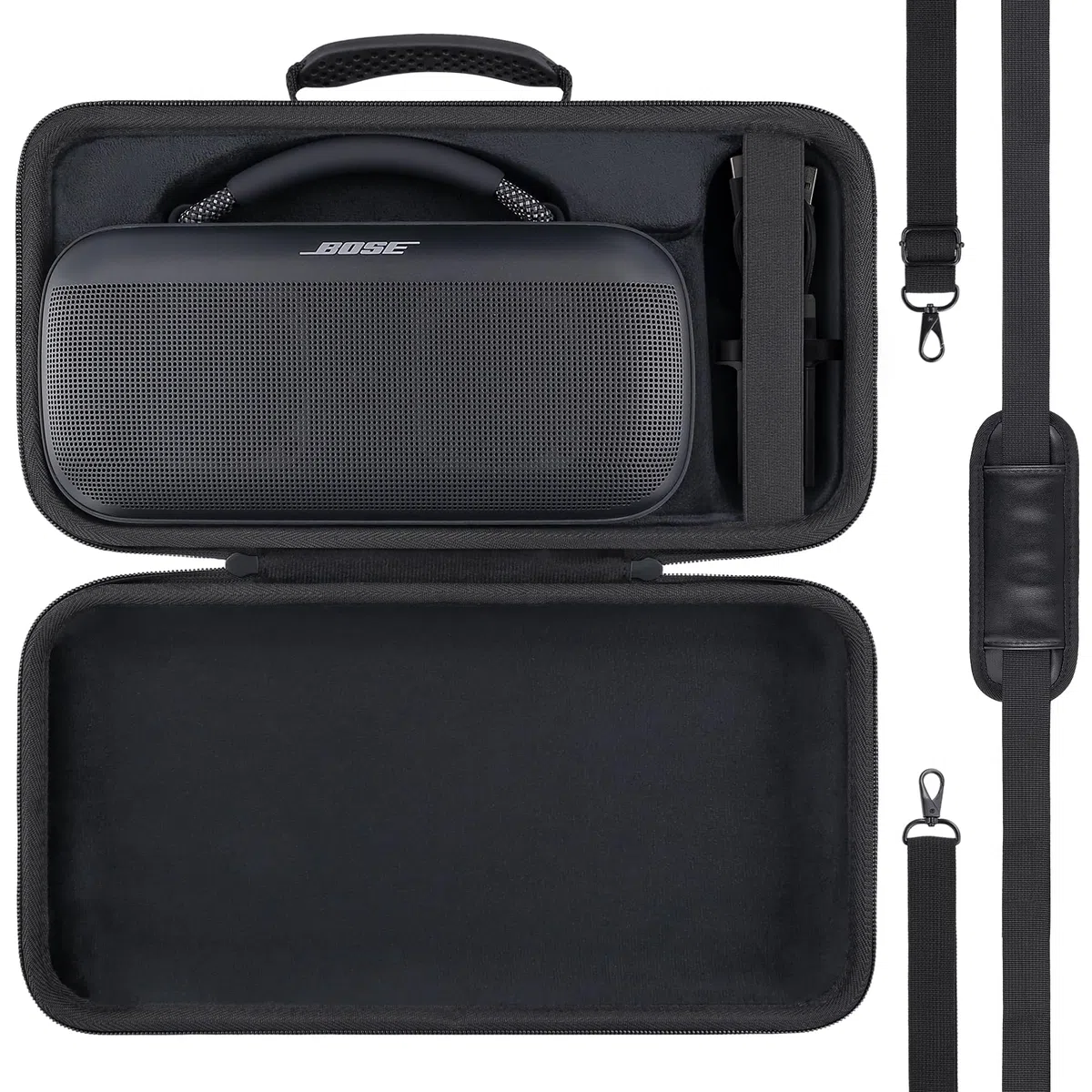 co2CREA Harte Tasche für Bose SoundLink Max Tragbaren Bluetooth-Lautsprecher Case Etui Tragetasche