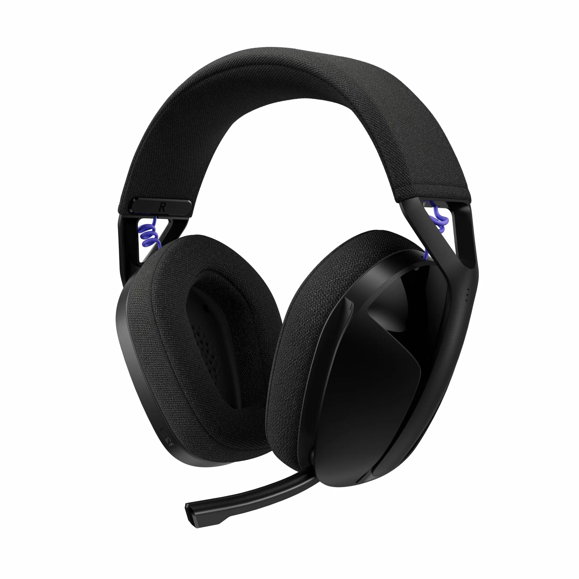 Logitech G G321 Lightspeed kabelloses Bluetooth-Gaming-Headset, dynamischer Komfort und Passform, 16-kHz-Schwingmikrofon, über 20 Std. Akkulaufzeit, PC, PS4, PS5, Nintendo Switch, Mobilgerät – Schwarz