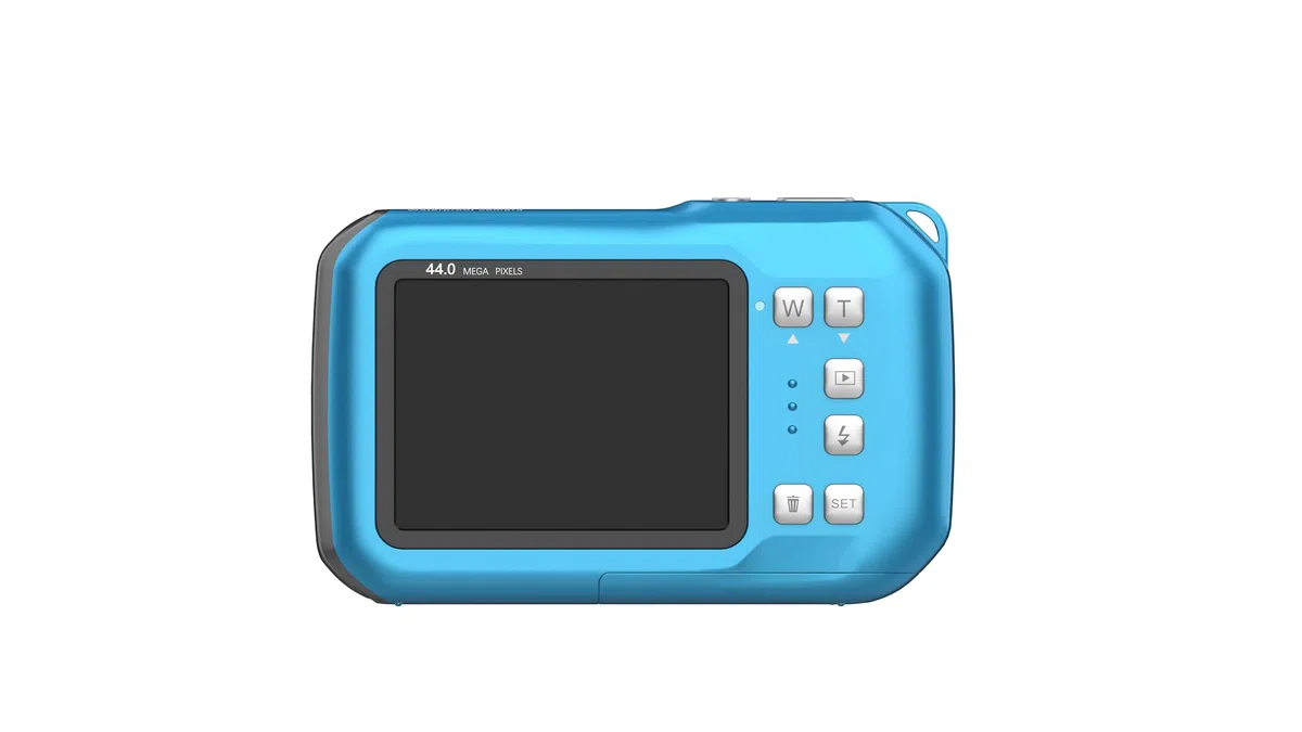 wasserdichte Kamera mit 32GB Karte 64MP Autofokus Dual-Screen Selfie zum Schnorcheln