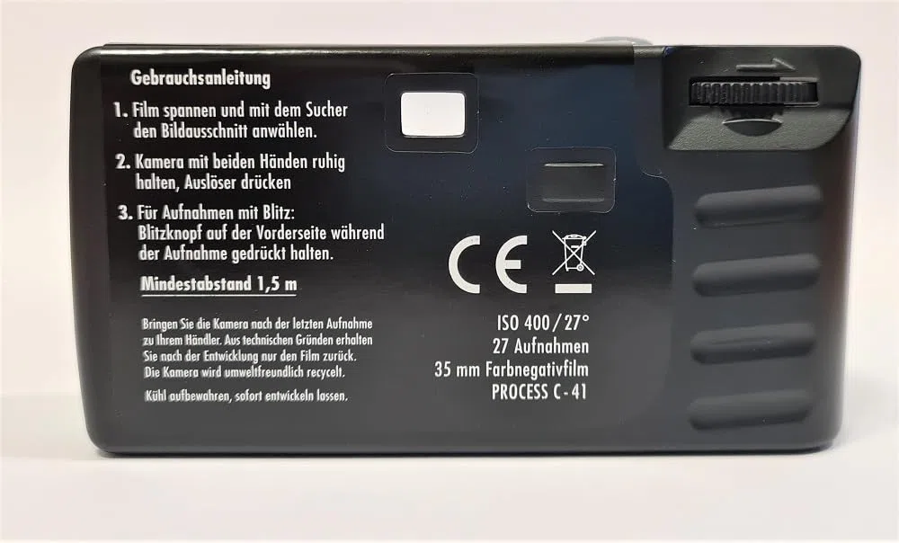 8X 1A PHOTO PORST Einwegkamera Edition Butterfly, Schmetterling, mit Blitz, Batterien und Film (8er Pack, je 27 Aufnahmen)