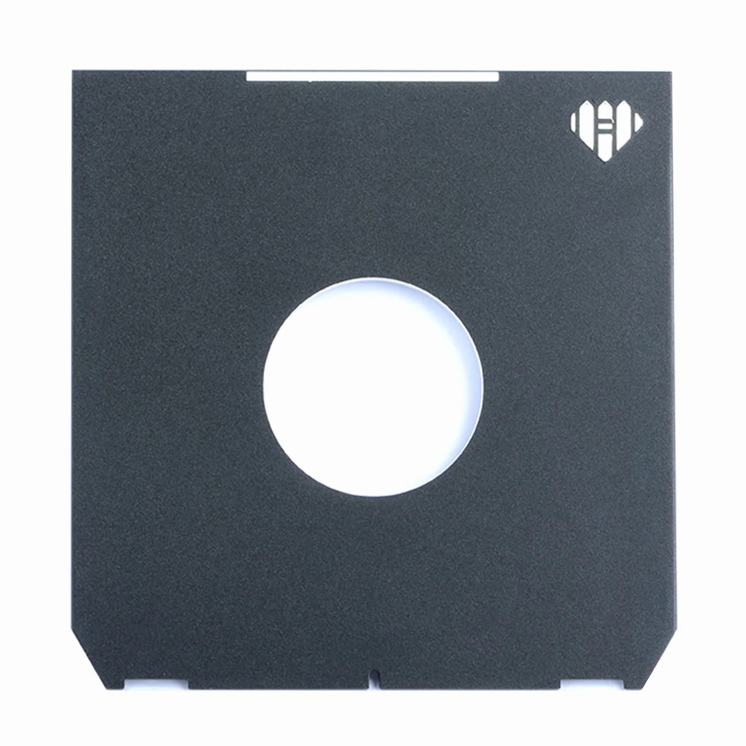 eTone Copal Compur Prontor #0 Aluminiumlegierung Objektivplatten 96 x 99 mm für Linhof Technika, Ebony, Toko, Chamonix, Wista 4x5 Großformatkamera (Center Hole, Schwarz)