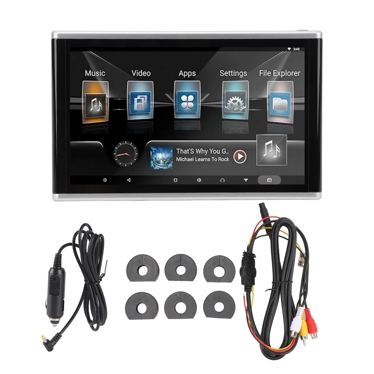 10, Zoll Kopfstützen Tablet für Rücksitz, 11, 4K Touchscreen, 2GB 32GB ROM, Miracast, für Fahrzeuge