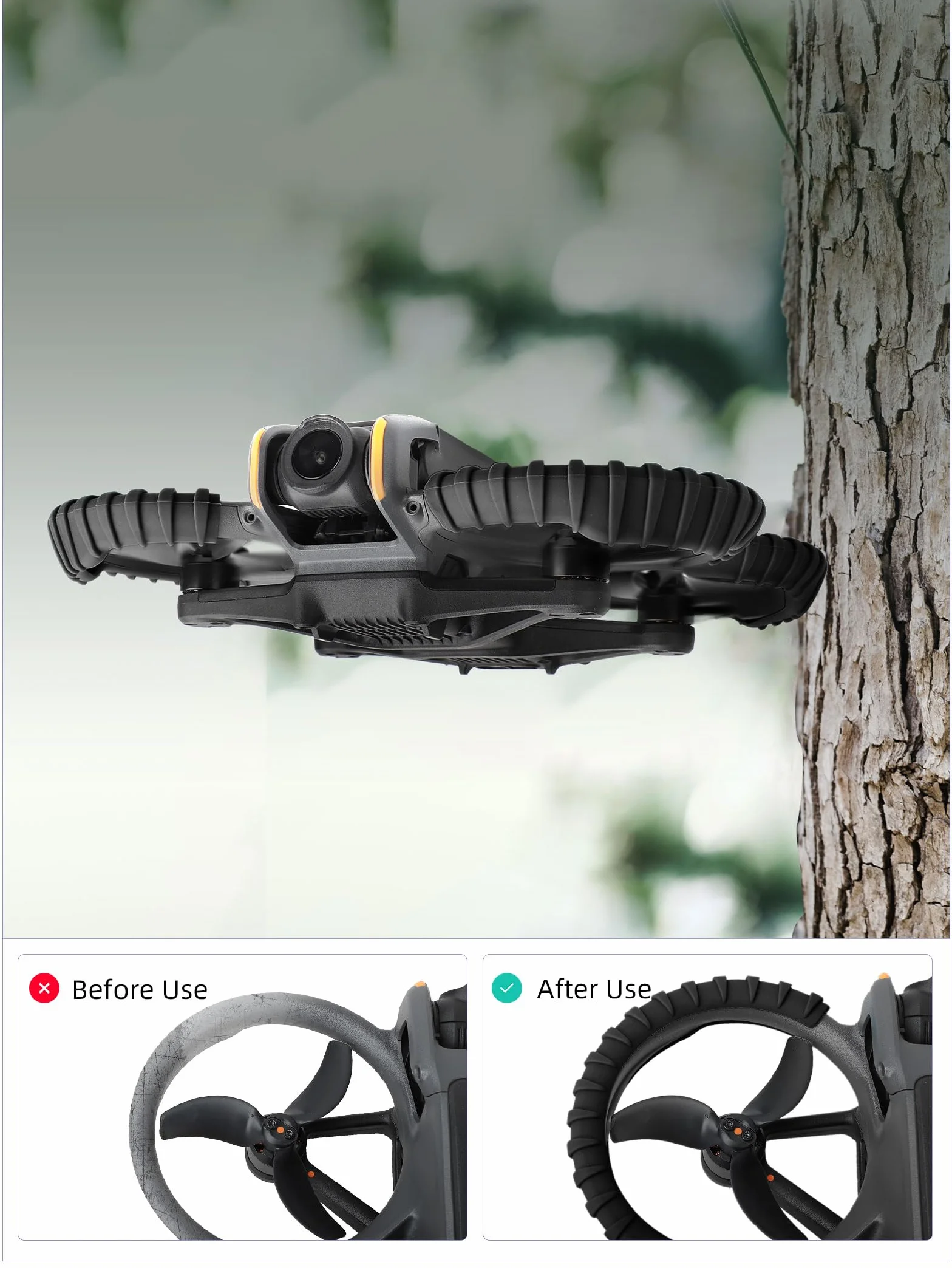 Schutzring für DJI Avata2, Propellerschutz für Drohne, Deckel für Propeller, Zubehör (Orange)