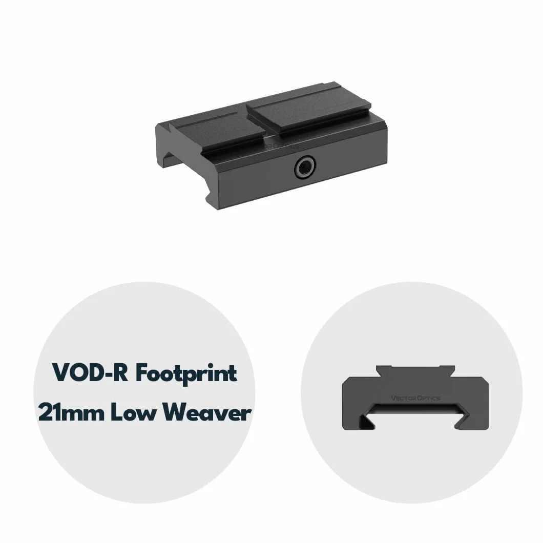 Vector Optics SCFRM-14 Montage mit VOD Footprint für 21mm Weaver, (kompatibel zu Aimpoint Acro)