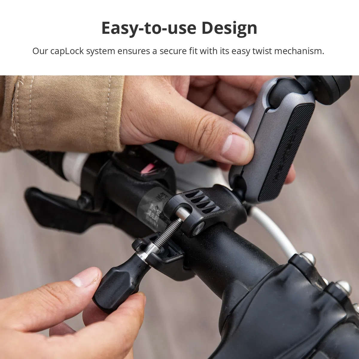 PGYTECH CapLock Fahrrad Lenkerhalterung Aluminium Motorrad Actioncam Klemme | Schnellverschluss Lenker Halterung, 360 Panorama Dual-Kugelkopf, 1/4 Zoll Gewindeadapter, für DJI/GoPro/Insta360