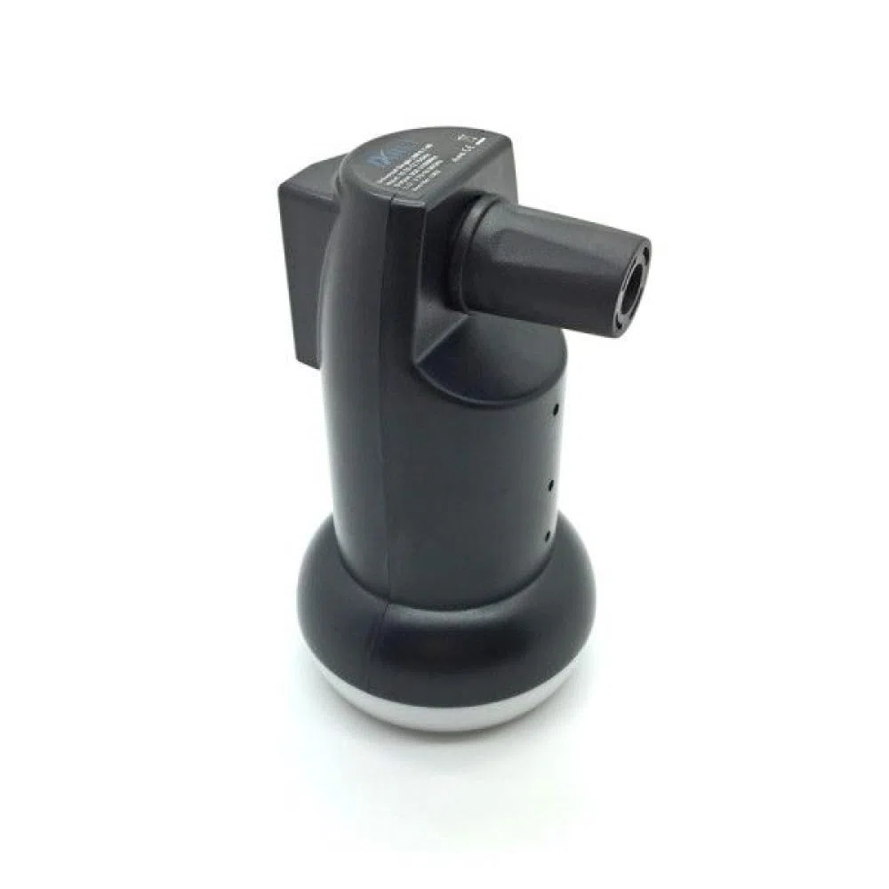 ARLI 60cm HD Sat Anlage Single LNB 1 Teilnehmer lichtgrau UHD 4K + 2X F-Stecker FullHD