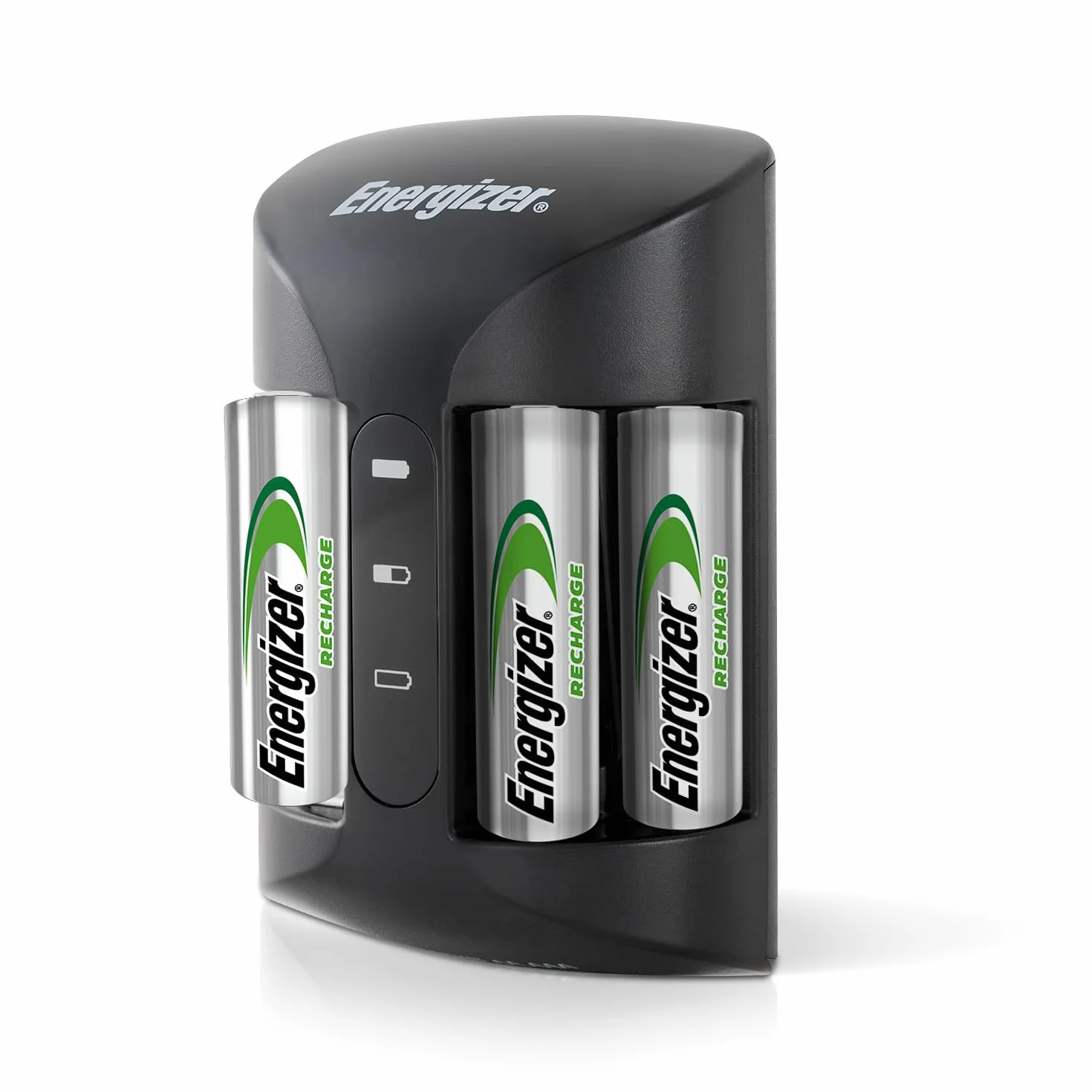 Energizer Recharge Pro - Batterieladegerät für Wiederaufladbare Akku AA und AAA NiMH - 4 AA 2000 mAh Batterien inbegriffen - 4 Stunden Ladezeit - automatische Abschaltung und der Überladungsschutz