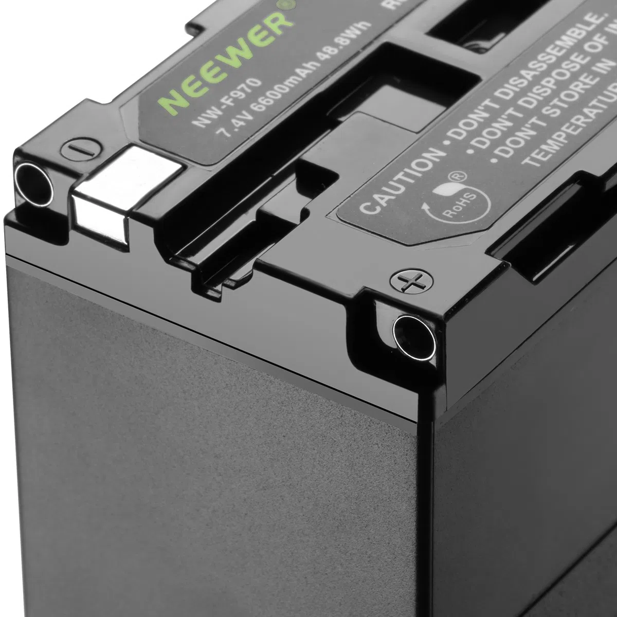 NEEWER 6600mAh Li-Ion Akku, Ersatzakku Kompatibel mit Sony NP-F970 NP-F960 NP-F975 NP-F570 NP-F750 NP-F770, passend für NEEWER CN160 NW759 74K 760 FW759 74K 760 LED Videoleuchte, Monitor