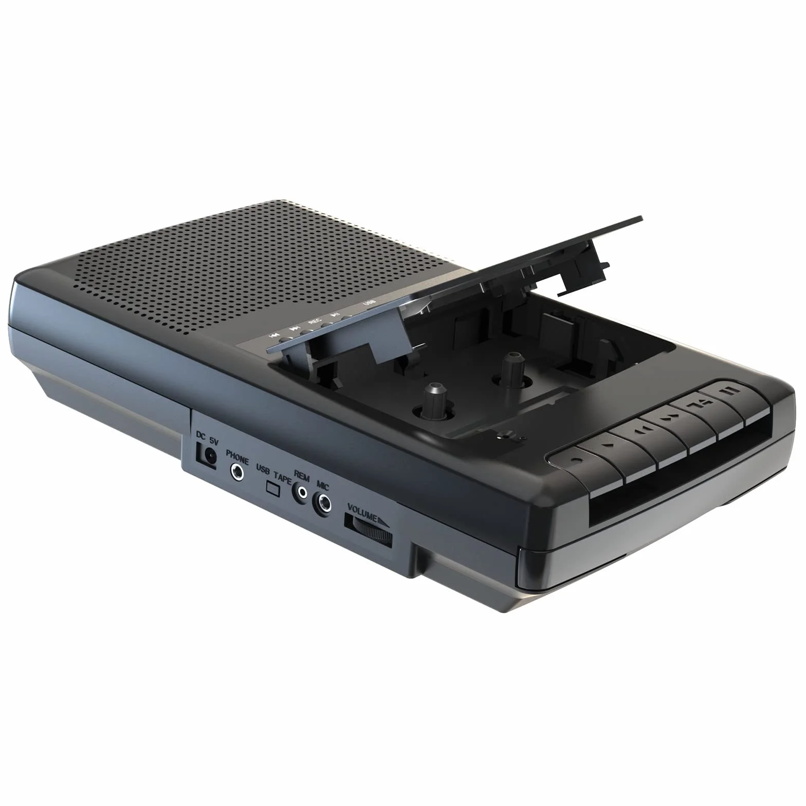 kassettenrekorder Portable Kassettenspieler Cassette Player Recorder Kassetten Digitalisieren auf USB mit Griff, Kopfhörer, Mikrofon, Lautsprecher