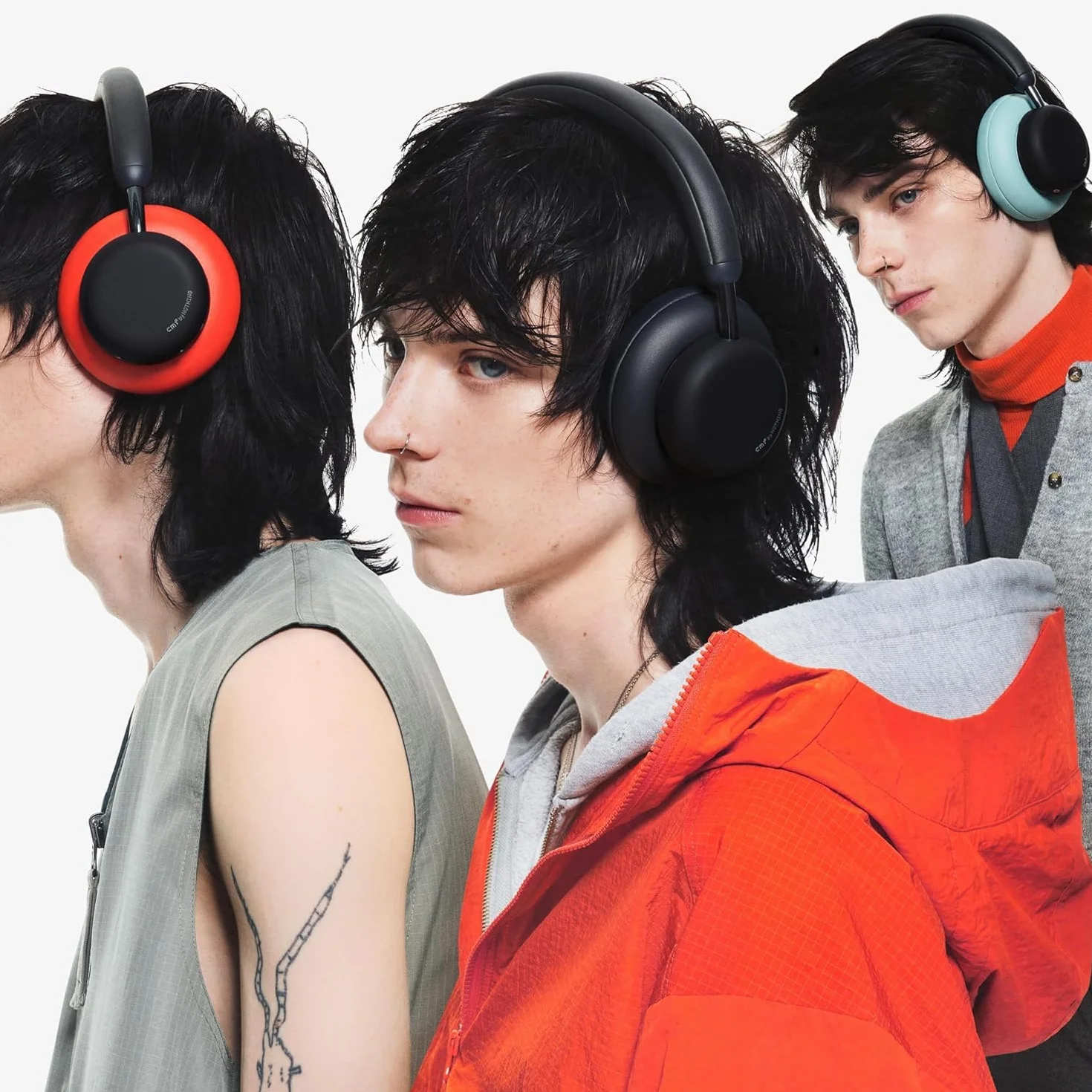 CMF Headphone Pro - Over-Ear Bluetooth Kopfhörer – Bis zu 100h Akku, Hi-Res mit LDAC, Räumlicher Klang, mit aktivem Noise-Cancelling – Dunkelgrau
