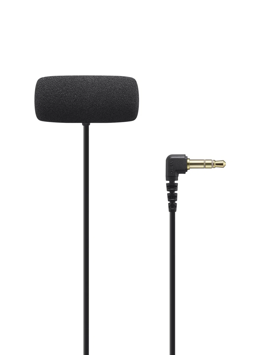 Sony ECM-LV1 Ansteckmikrofon mit Stereo-Tonaufzeichnung, Schwarz