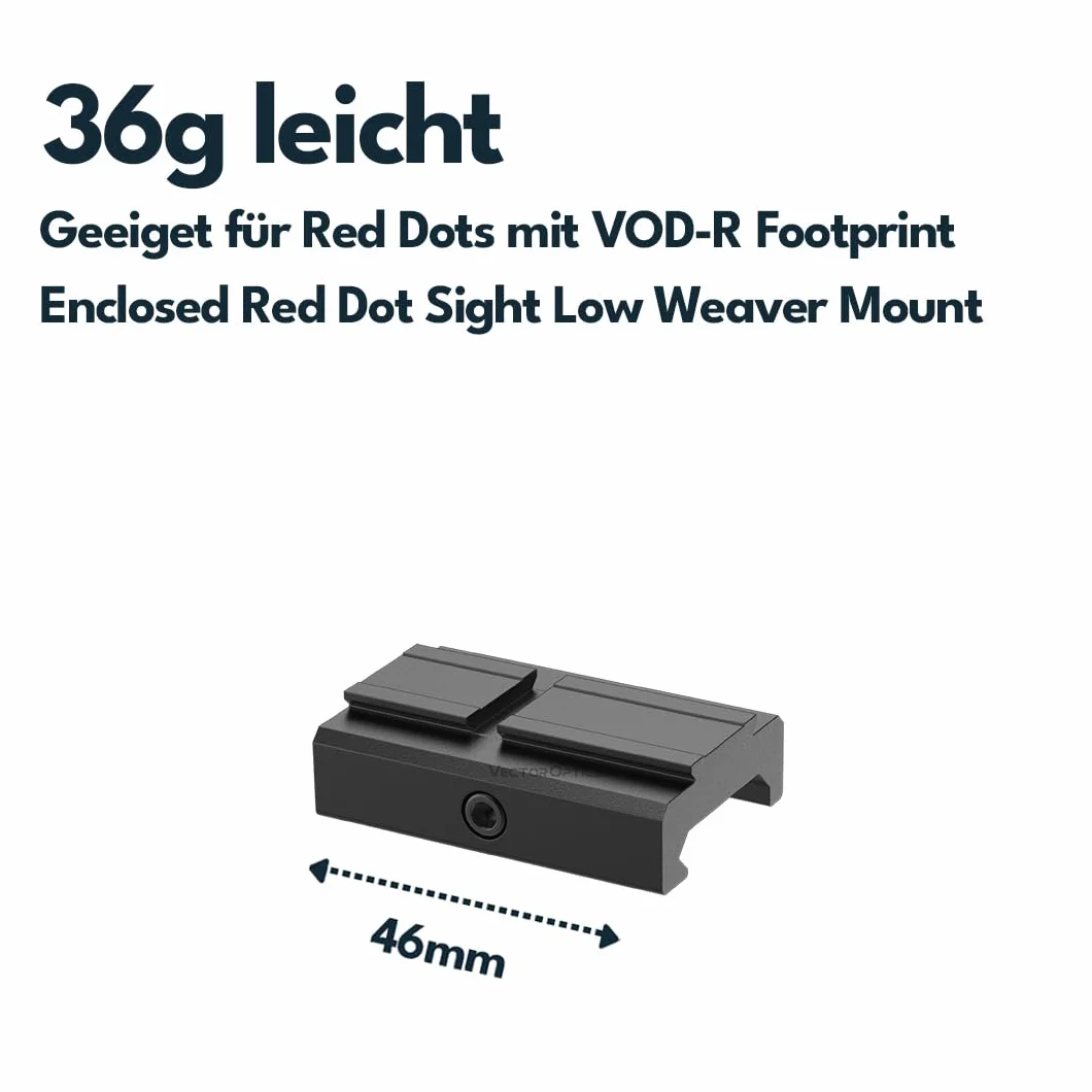 Vector Optics SCFRM-14 Montage mit VOD Footprint für 21mm Weaver, (kompatibel zu Aimpoint Acro)