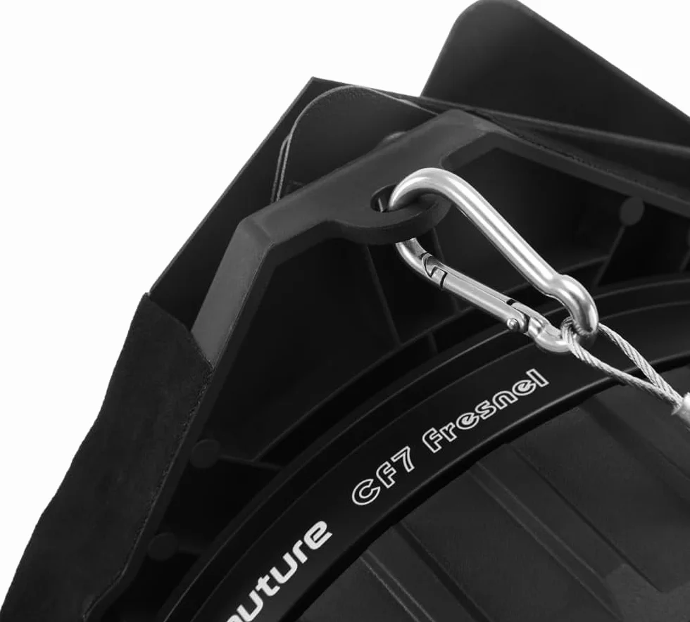 Aputure CF7 Fresnel- und Barndoors-Kit – 7-Zoll-Bowens-Mount-Fresnellinse für Storm 400x, inkl. Barndoors und Transporttasche